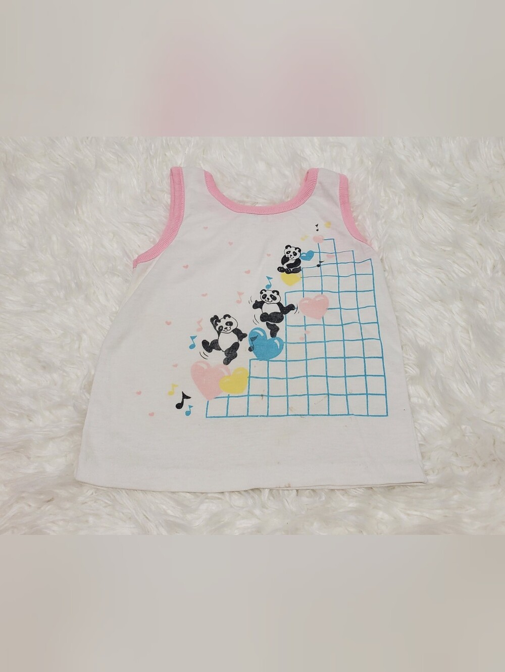Vintage 90s JCPenny kids panta bear hearts shirt y2k toddle time